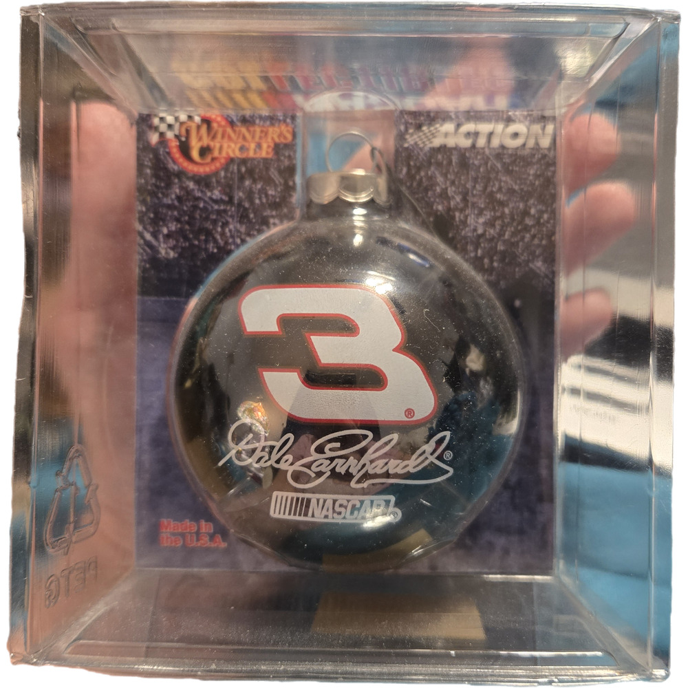 Dale Earnhardt #3 NASCAR Winner’s Circle Action Christmas Ornament Vintage